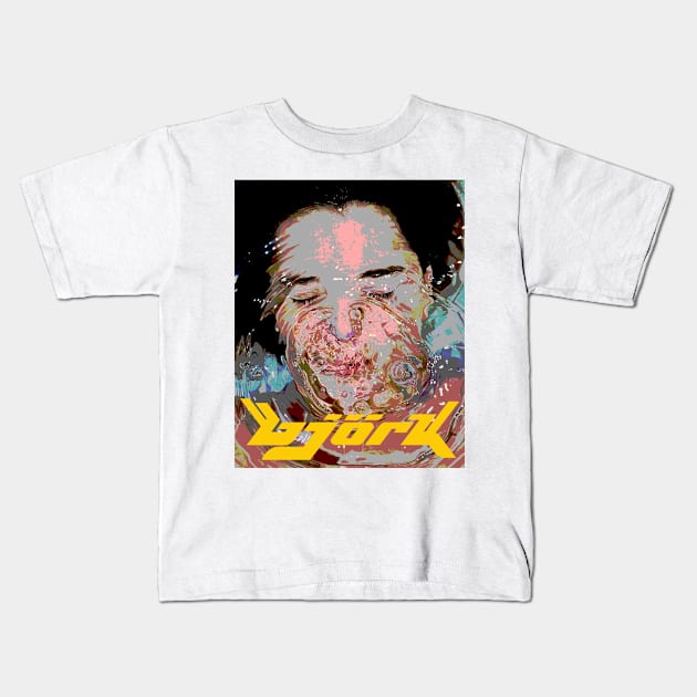 bJoRk - Tribute artwerk Kids T-Shirt by Aprilskies